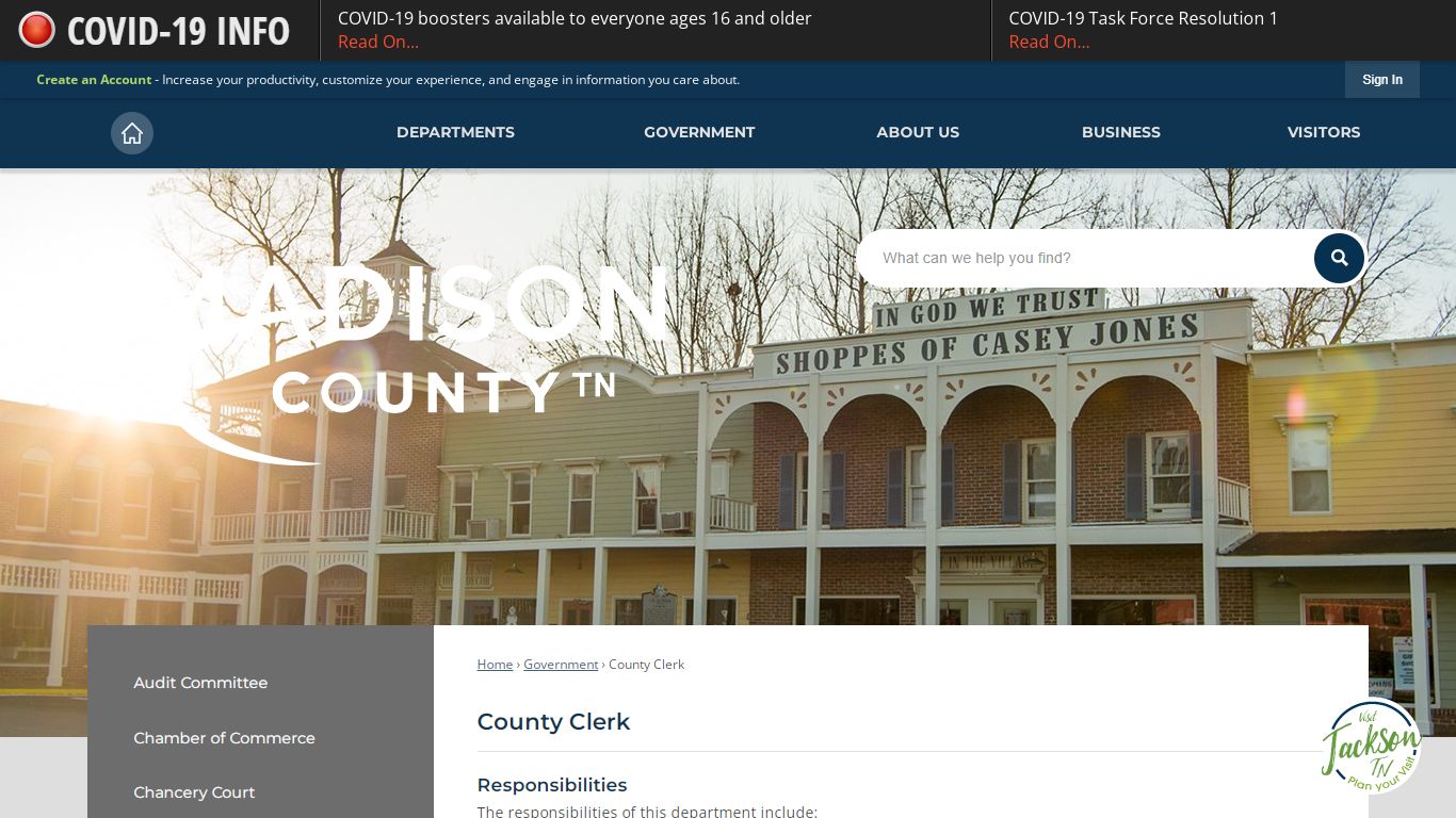 County Clerk | Madison County, TN - Official Website